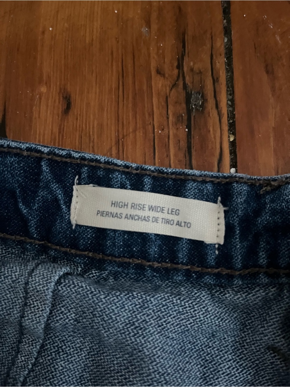 Universal Thread Dark Blue Wide-Leg Jeans - Picture 2 of 3